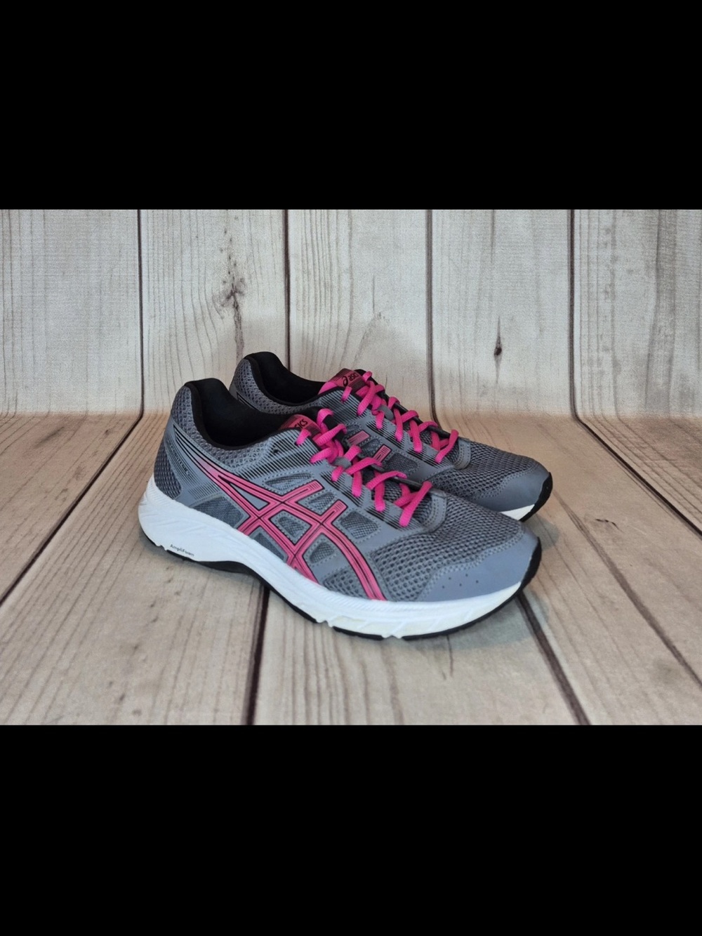 ASICS Women's Size 11 Gel-Contend 5 Running Grey/Pink Sneakers Athletic Shoes